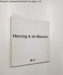 Jehle-Schulte Strathaus, Ulrike (Herausgeber): - Herzog & de Meuron, Architektur-Denkform : eine Ausstellung im Architekturmuseum vom 1. Oktober bis 20. November 1988.