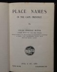 C. Graham Botha - Place names in the Cape province