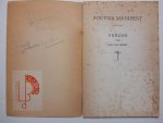 Breen, Leo van. - Poëties Manifest. Verzen van Leo van Breen.