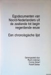 Lindeman, Ruud & Yvonne Scherf & Rudolf Dekker - Egodocumenten van Noord-Nederlanders uit de zestiende tot begin negentiende eeuw