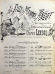 Lecocq, Charles: - La fille de Madame Angot. Opéra comique en 3 actes. No. 3; Légende de ma mère Angot [chant & piano]