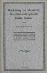Dakkus, P.M.W - Beschrijving van Orchideeën die in Ned.-Indië gekweekt kunnen worden