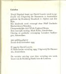 Leavitt, David.  Vertaald door Frans van der Wiel   Omslag en Grafische verzorging  Leendert Stofbergen - Terwijl Engeland slaapt