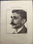  - [Antique print, lithography, 1896] Portrait of W.J. Leijds (1859-1940), Portretten van De Kroniek VI, bijvoegsel van De Koniek van 1 maart 1896, 1 p.