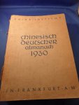  - Chinesisch deutscher Almanach 1930