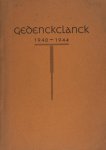 Booy, Thijs (samenstelling). - Gedenckclanck 1940-1944. Booy, Thijs (samenstelling). - Gedenckclanck 1940-1944.