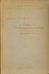 HATSCHEK, JULIUS - Englische Verfassungsgeschichte bis zum Regierungsantritt der Königin Victoria