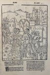  - Antique book illustration, woodcut | The story of Seleuco and Antioco, published 1484, 1 p.