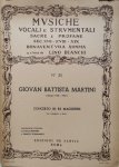 Martini, Giovanni Battista: - Concerto in re maggiore per cembalo e archi (Musiche vocali e strumentali... a cura di Bonaventura Somma ; No. 35)