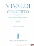 VIVALDI, Antonio / Herausgegeben von - Edited by Mezo Imre - Concerto in La Minore per violoncello, archi e cembalo (P.V. 24 - F. III. No 4)