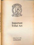  - Important Tribal Art.
