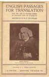 Maar, Dr. HG de - English passages for translation - Volume II