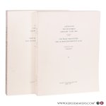Machiels, J. (ed.). - Catalogus van de boeken gedrukt voor 1600 aanwezig op de Centrale Bibliotheek van de Rijksuniversiteit Gent. (Complete set in 2 volumes).