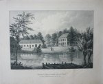 Cloet, J. de / Madou - Château le Poll en Gueldre près de l'Yssel. Originele litho.
