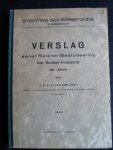 Jagt, Ir.H.A.C.van der - Verslag eener reis ter Bestudeering der Suiker-Industrie op Java