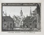 Spilman, Hendricus (1721-1784) after Beijer, Jan de (1703-1780) - 't Kasteel Makken in 't Land van Kuik. 1739