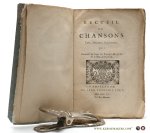 (Anonym) - Recueil de chansons. Vers, Discours, Réglements, qui concernent les Loges de Frans- (Francs)- Maçons & la Maçonnerie.
