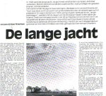  - DE LANGE JACHT (jagen met windhonden op hazen), artikel
