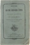 Cardinal Wiseman - Souvenirs sur les quatre derniers papes et sur Rome pendant leur pontificat