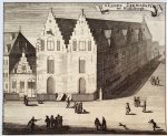 M. Smallegange - Print/Prent: s' Lands Zeemagazyn tot Middelburgh (Middelburg), ca 1696.
