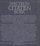 Buddingh, C. (samensteller) - Spectrum citatenboek - duizenden citaten, naar onderwerp gerangschikt