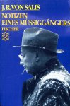 Salis, J.R. von - Notizen eines Mussiggangers.