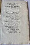 Alberda van Bloemersma, Unico Allard van, uit Groningen - Dissertation 1828 | Specimen juridicuminaugurale, exhibens quaestiones juris varii argumenti [...] Utrecht Samuel Alter 1828