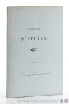 Prelle de la Nieppe, Edgar de (intr.). - Épitaphier de Nivelles. (Extrait du Tome IV des Annales de la Société archéologique de l'arrondissement de Nivelles).