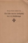 Kreck, Walter - Kreck, Walter-Die Lehre von der Heiligung bei H.F. Kohlbrugge