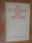 Hamel, Mr. J.A. van - De eendracht van het land