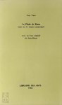 Guy Vaes, Saint-Rémy - La flèche de Zénon [E.O. - 30 numb. copies on Hollande] essai sur le temps romanesque avec un bois original de Saint-Rémy