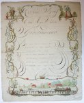  - [Kermisbrief / Fair Wish Card, 1800] D.C. Schoorl. Wish card for Christmas, dated 1800, 1 p.