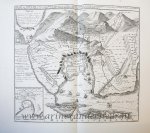  - [Antique print, etching] Map of the siege of Toulon 1707, published 1729.