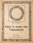Van Hoof, Jef: - Daar is maar één Vlaanderen. 5e uitgave. Tekst René de Clercq