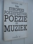 Itterbeek, Eugène (samenst.) - Poëzie en muziek. Gedichten samengesteld en ingeleid door -.