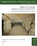 Eugène Warmenbol, Valérie Angenot - Thèbes aux 101 portes  Mélanges à la mémoire de Roland Tefnin