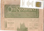  - Ons Nederland, officieel orgaan van de Algemeene Nederlandsche Vereeniging voor Vreemdelingenverkeer april 1921