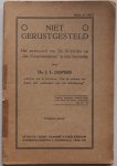 Jaspers J L  Ds. Schilder - Niet gerustgesteld  Het antwoord van Ds. Schilder op `den Consciëntiekreet`  te licht bevonden door  J L Jaspers schrijver van de brochure  Zijn de mannen van Assen zelf aanranders van het Schriftgezag? Met klein krantenknipseltje