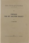 F Vanacker - Syntaxis van het Aalsters dialect