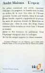 Malraux, André - L'espoir (FRANSTALIG) Malraux, André - L'espoir (FRANSTALIG)