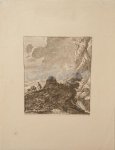 LUTMA, JACOB, - Mountain landscape with traveller and donkey