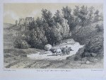 Lithografie - Ruine van Valkenburg