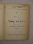Kiebooms, E. - A Selection from Shelley and Keats by -