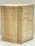 Claretie, Leo. - Histoire de la Liitérature Française (900-1900). [ 5 volumes ].