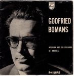 Bomans, Godfried - Godfried Bomans leest voor: Interview met 100-jaige; Het aanzoek. Philips single plaatje. Opgenomen in de aula van de Rijksuniversiteit in Utrecht