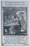 Luyken, Jan (1649-1712) and Luyken, Caspar (1672-1708) - Antique print/originele prent: De Papiermaaker/The Paperer.