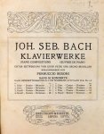 Bach-Busoni: - Joh. Seb. Bach. Klavierwerke. Hrsg. von Ferruccio Busoni. Band XI. Konzerte nachn Benedetto Marcello, G. Ph. Telemann, A. Vivaldi u.A. Nr. 1-8 (Bruno Mugellini).