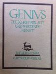  - Genius.  Zeitschrift für werdende und alte Kunst. Erstes Buch 1919