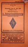  - [Programmbuch] 10. Deutsches Sängerbundfest Wien 1928. 3. Hauptaufführung. Liedertexte und Festprogramm