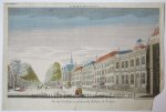  - [Original print; handcolored etching, The Hague, Den Haag] Vue du Voorthout, ou promenade Publique de la Haye, published ca. 1760.